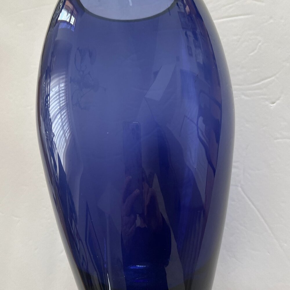 LSA Poland Contemporary Blue Vase NWT